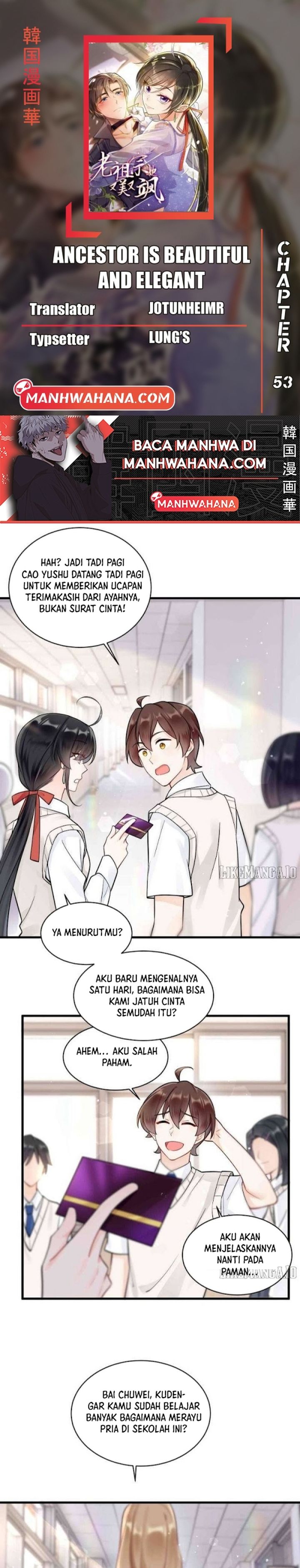 Ancestor is Beautiful and Elegant chapter 53