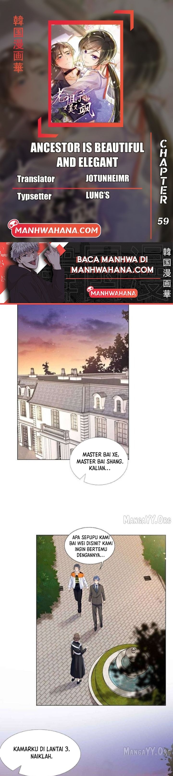 Ancestor is Beautiful and Elegant Chapter 59 Bahasa Indonesia