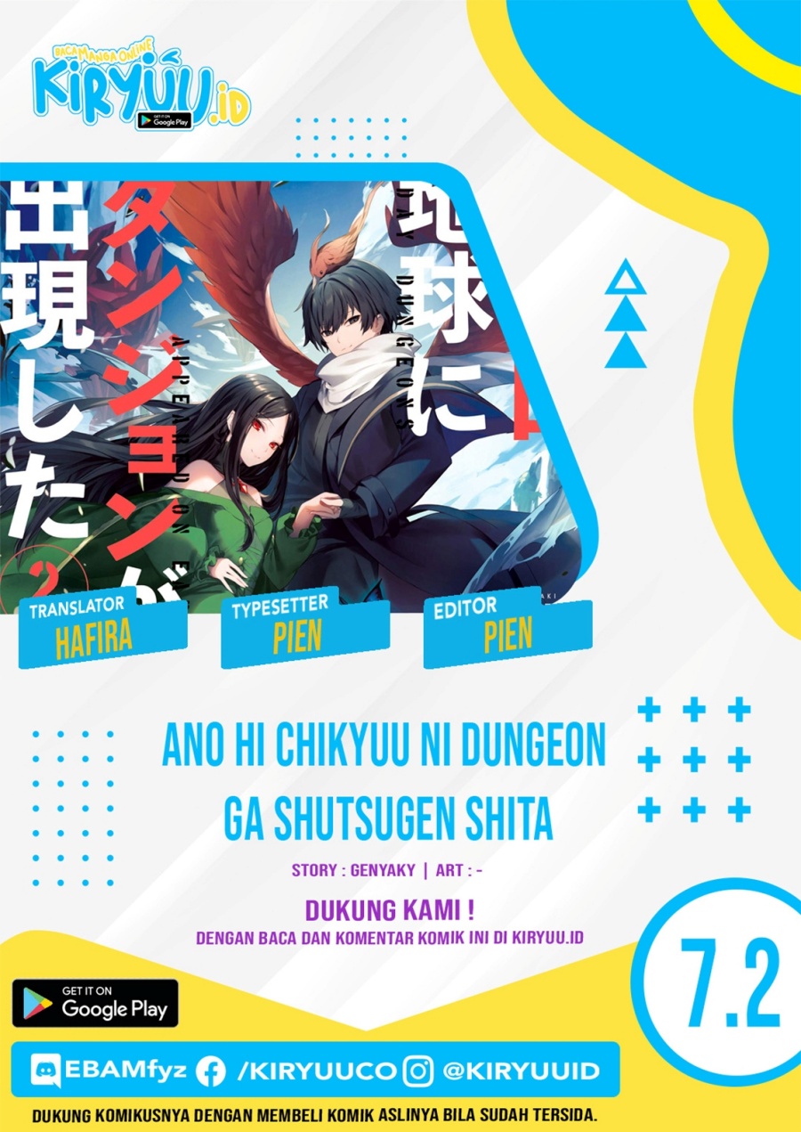 Ano Hi Chikyuu ni Dungeon ga Shutsugen Shita Chapter 07.2 Bahasa Indonesia