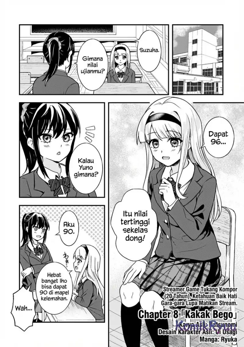 Aorikei Game Haishinsha (20-sai), Haishin no Kiri Wasure ni Yori Ii Hito Bare Suru. chapter 8