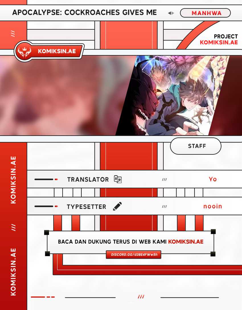 Apocalypse: Cockroaches Gives Me Buff Chapter 15 Bahasa Indonesia