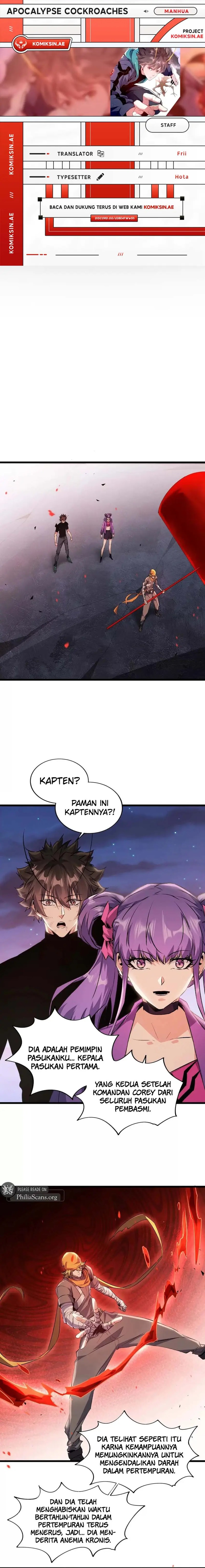Apocalypse: Cockroaches Gives Me Buff Chapter 43 Bahasa Indonesia