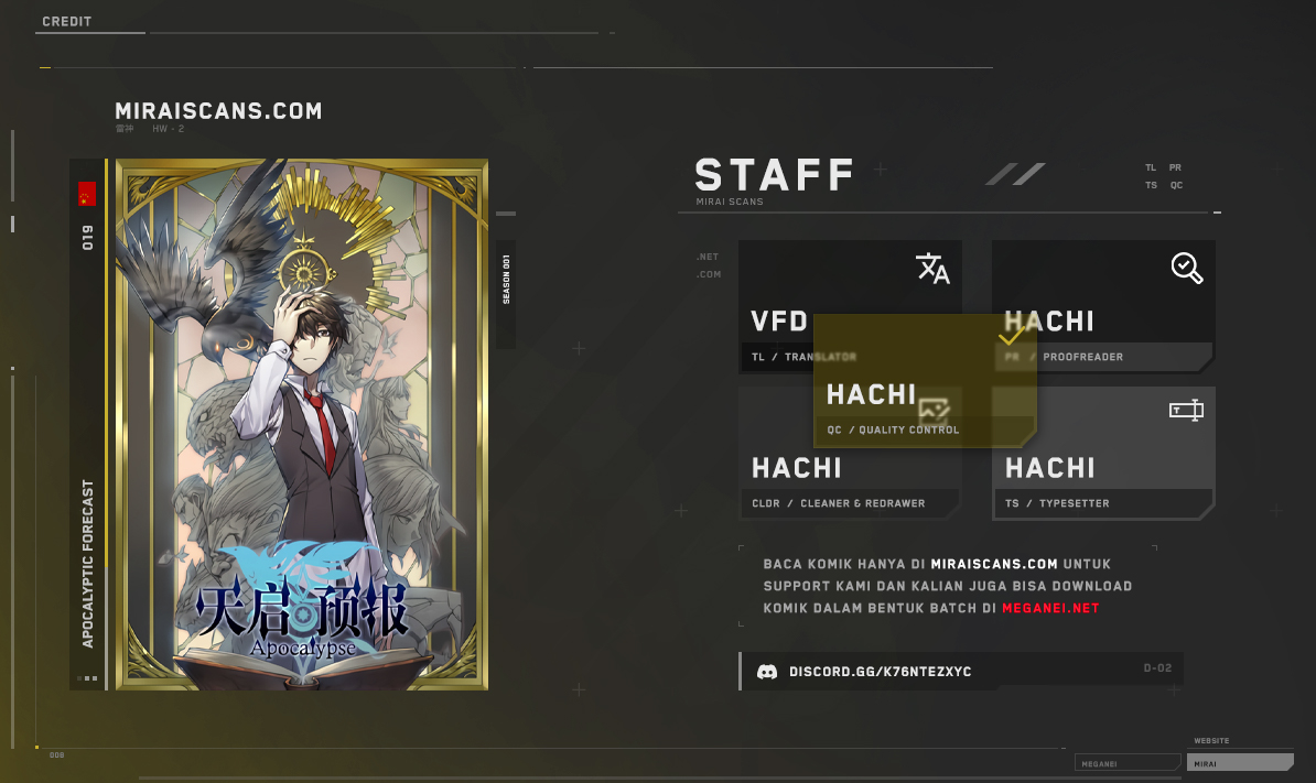 Apocalyptic Forecast Chapter 19 Bahasa Indonesia