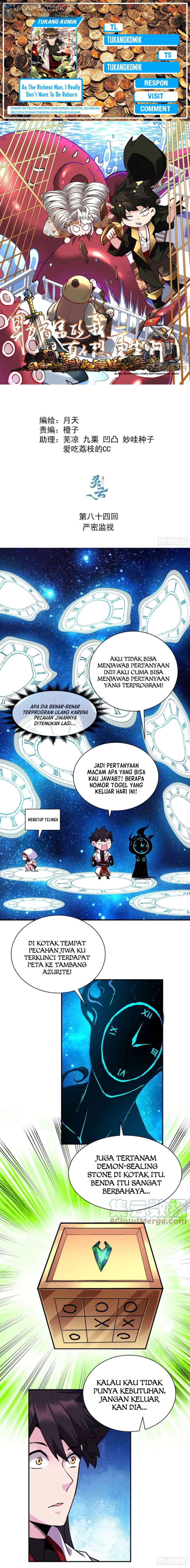As The Richest Man, I Really Don’t Want To Be Reborn Chapter 84 Bahasa Indonesia