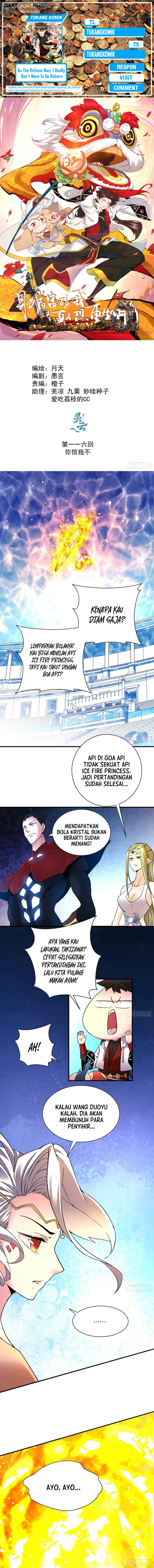 As The Richest Man, I Really Don’t Want To Be Reborn Chapter 116 Bahasa Indonesia