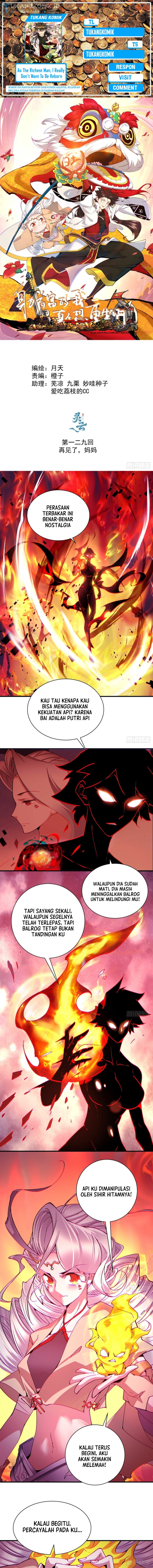 As The Richest Man, I Really Don’t Want To Be Reborn Chapter 129 Bahasa Indonesia