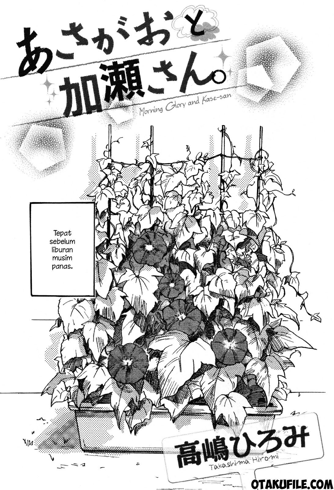 Asagao to Kase-san Chapter 01 Bahasa Indonesia