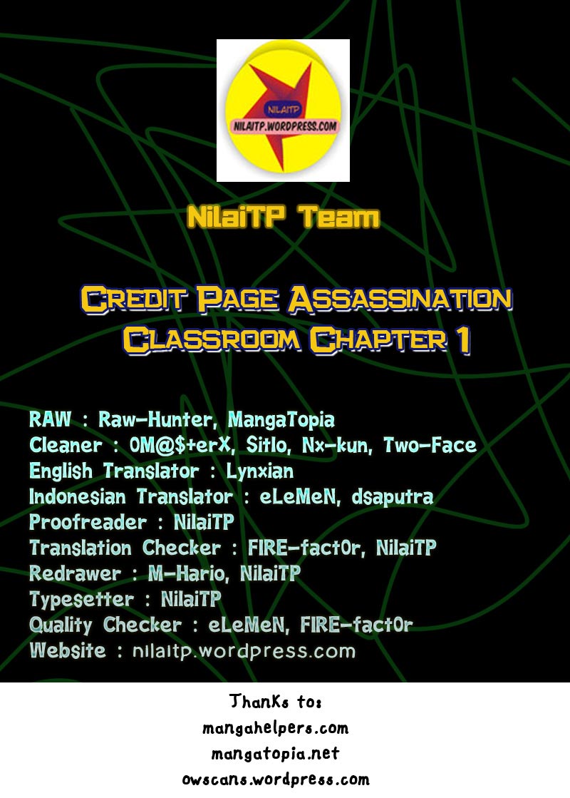 Assassination Classroom Chapter 1