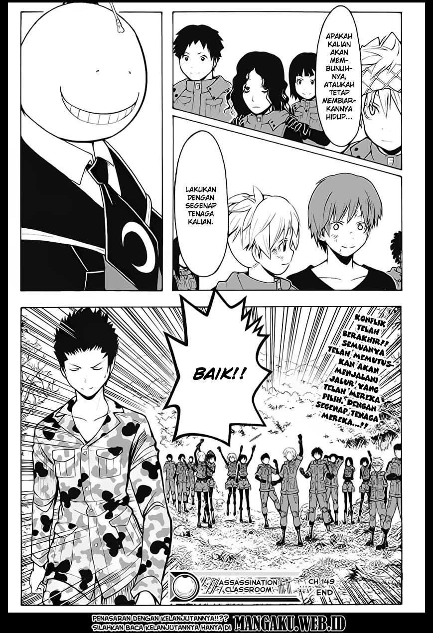 Assassination Classroom chapter 149