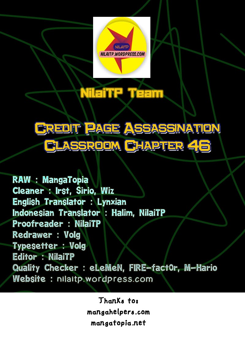 Assassination Classroom Chapter 46