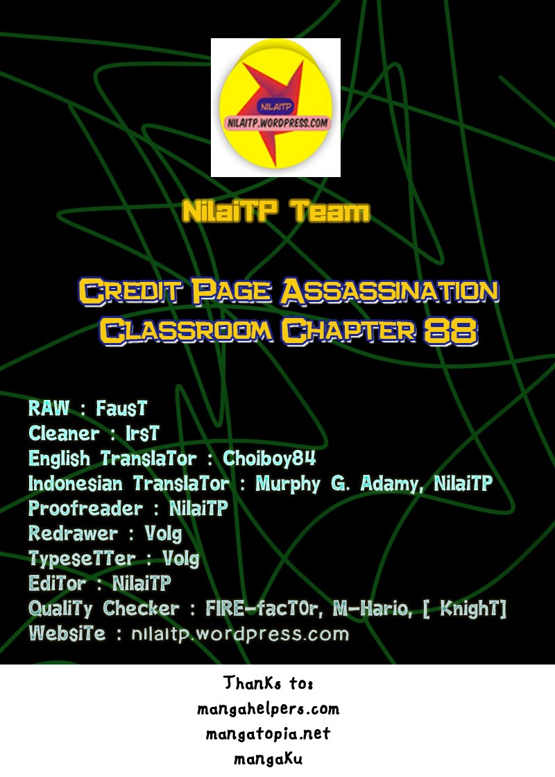 Assassination Classroom Chapter 88