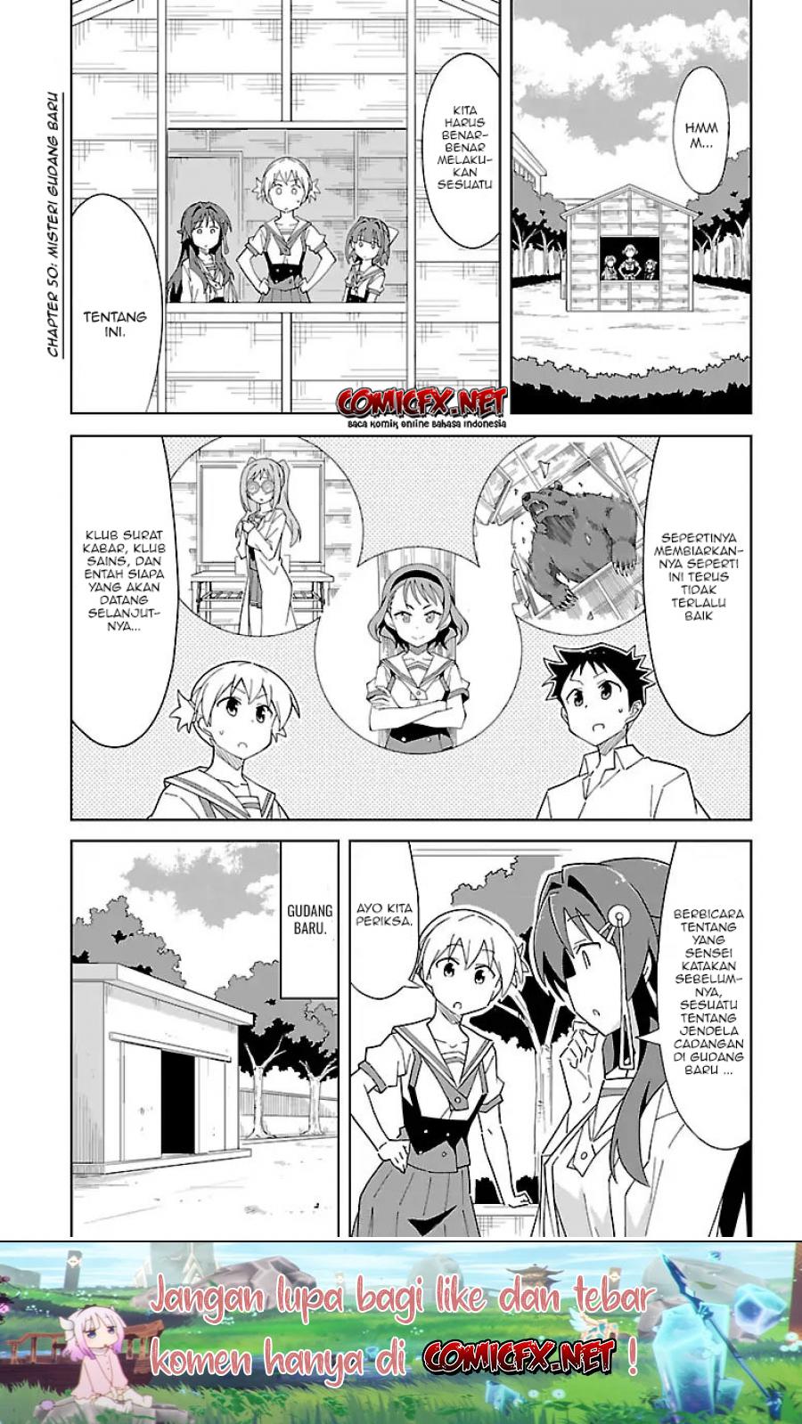 Atsumare! Fushigi Kenkyuubu Chapter 50 Bahasa Indonesia