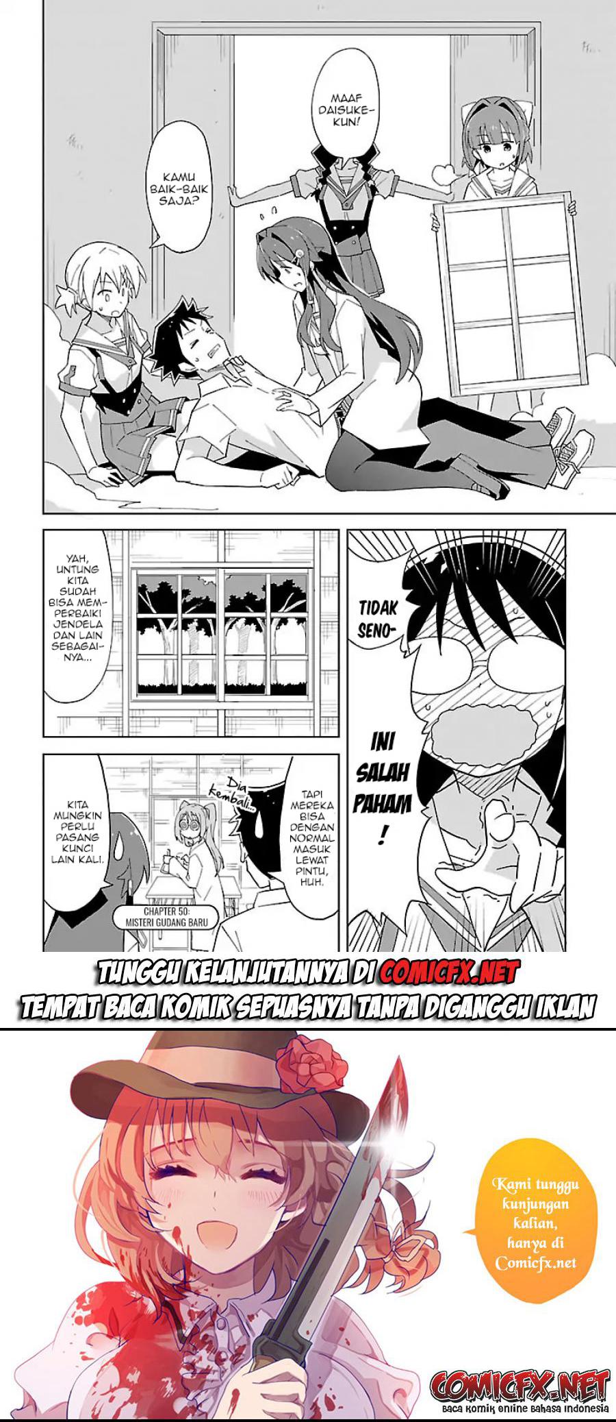 Atsumare! Fushigi Kenkyuubu Chapter 50 Bahasa Indonesia