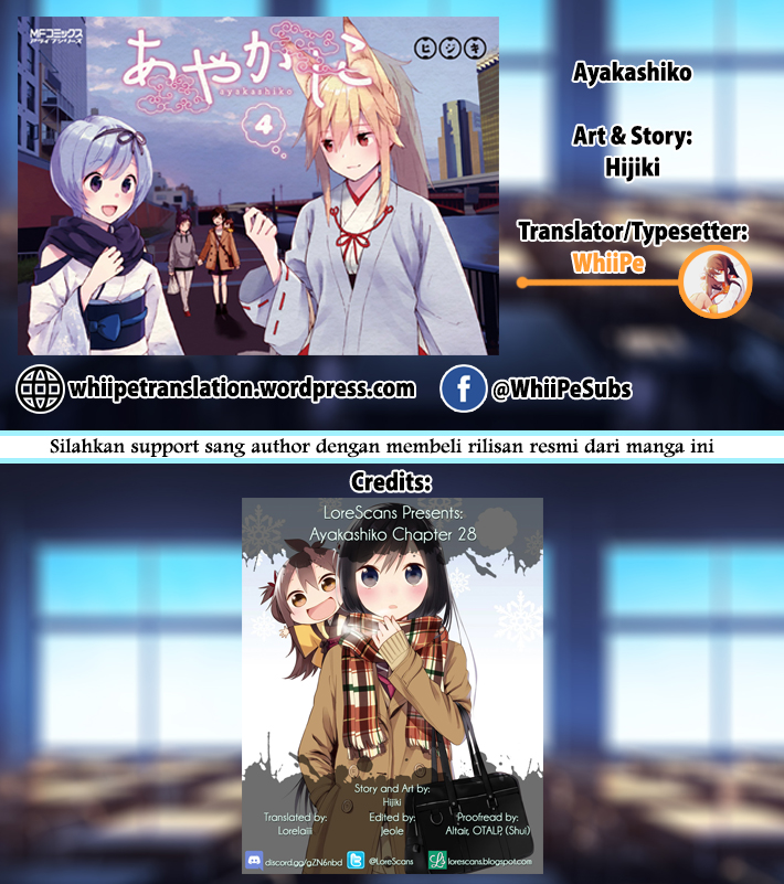 Ayakashiko Chapter 28 Bahasa Indonesia