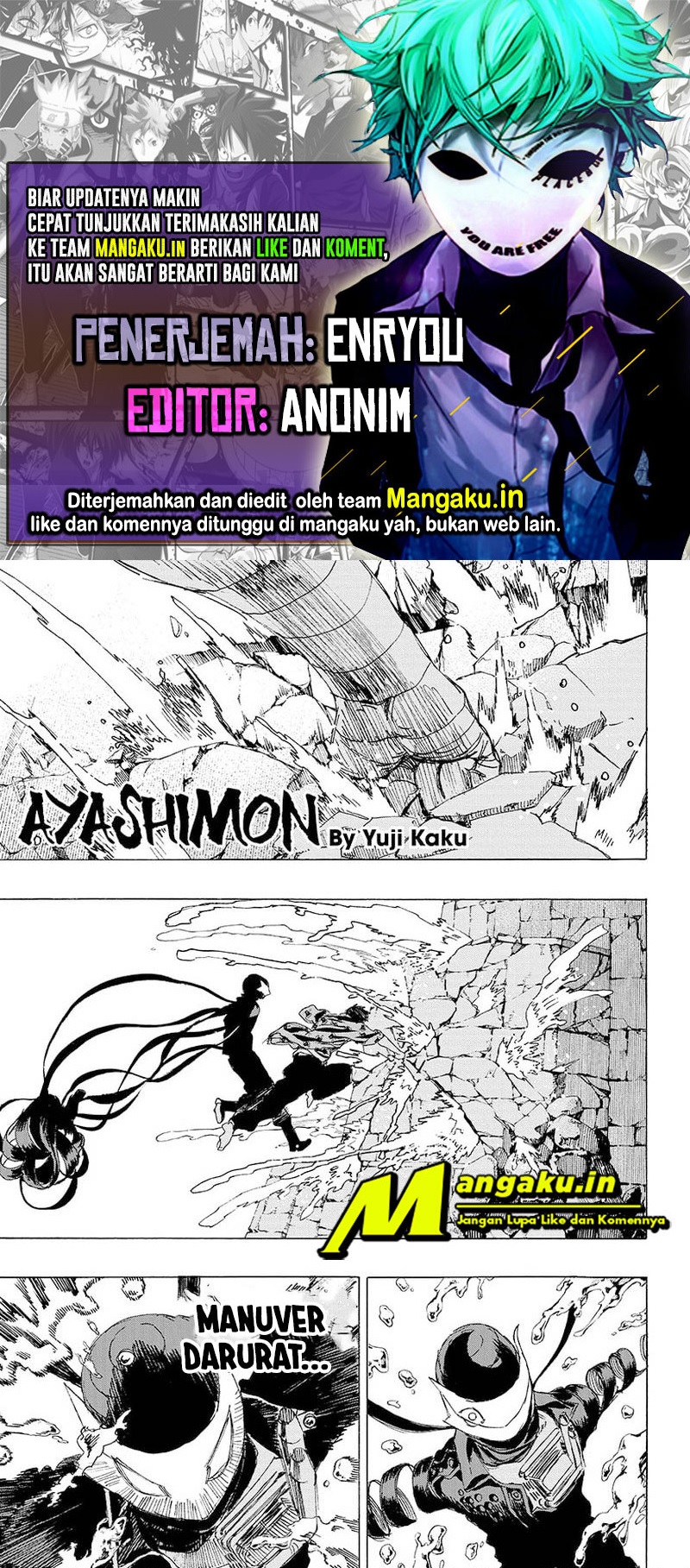 Ayashimon Chapter 17 Bahasa Indonesia