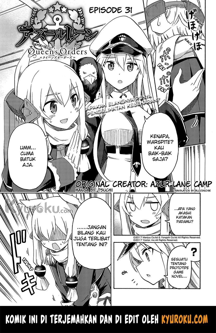 Azur Lane: Queen’s Orders Chapter 31 Bahasa Indonesia