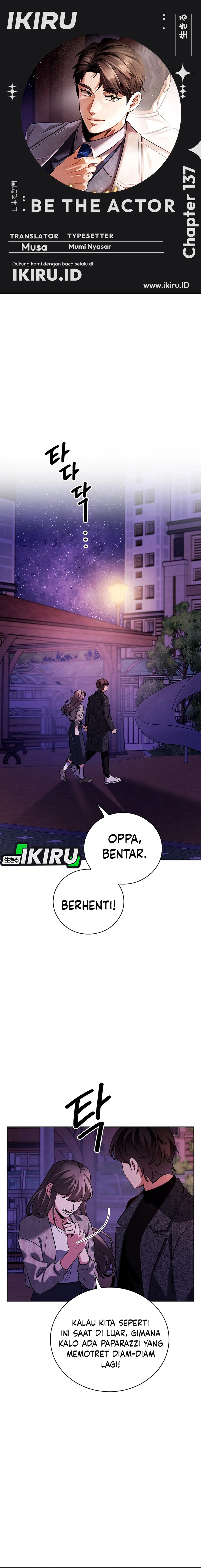 Be the Actor Chapter 137 Bahasa Indonesia
