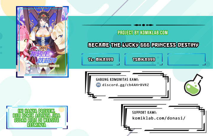 Became The Lucky 666 Princess Destiny Chapter 07 Bahasa Indonesia