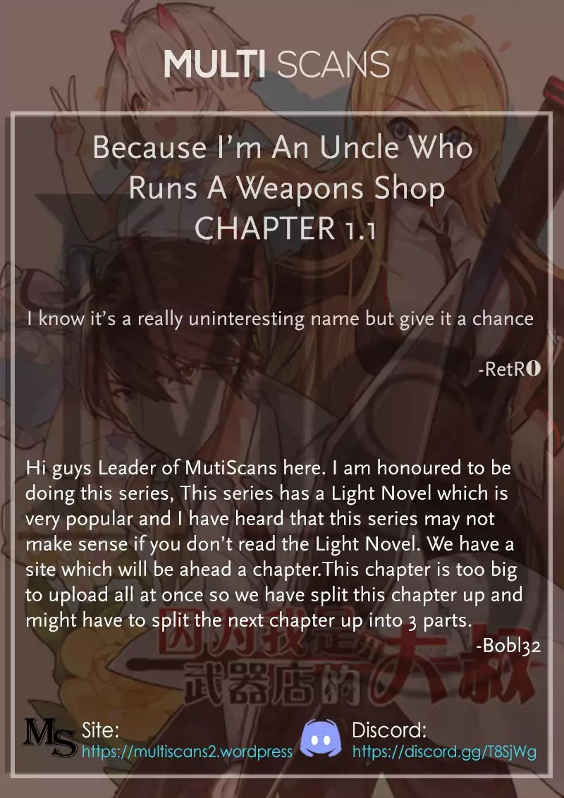 Because I’m An Uncle who Runs A Weapon Shop chapter 1