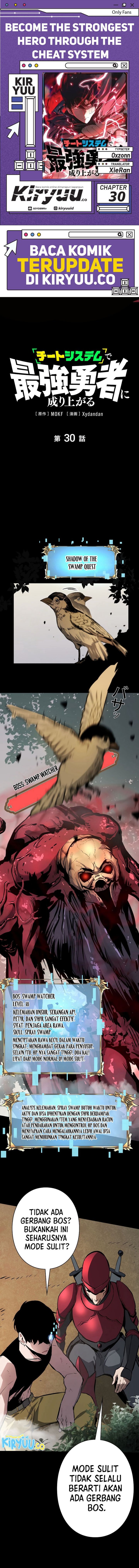Become the Strongest Hero Through the Cheat System Chapter 30 Bahasa Indonesia