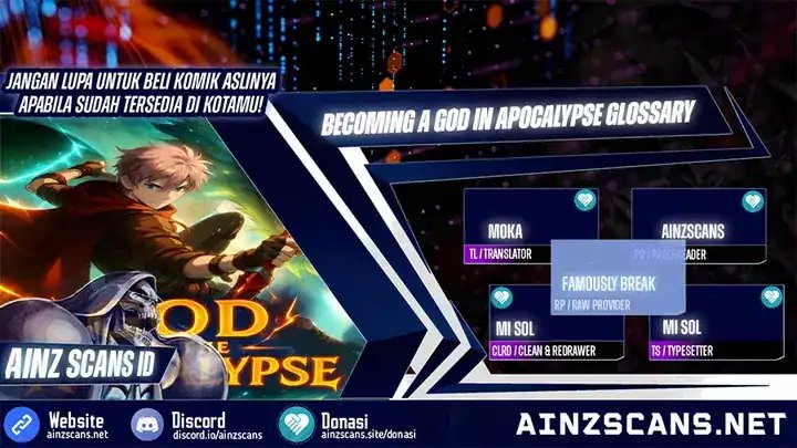 Becoming a God in Apocalypse Glossary Chapter 25 Bahasa Indonesia