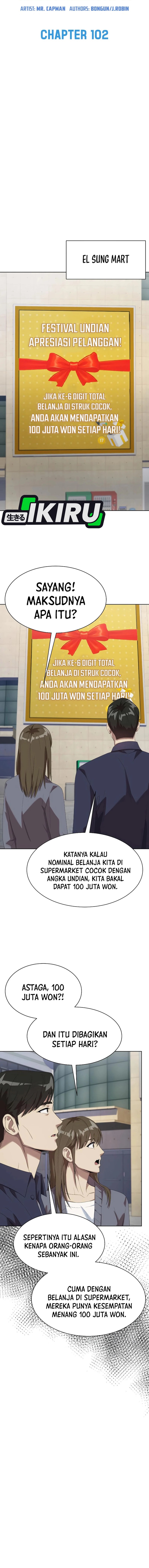 Becoming a Legendary Ace Employee Chapter 102 Bahasa Indonesia