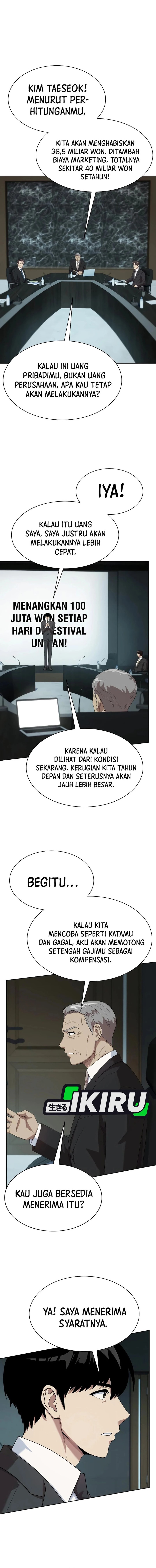 Becoming a Legendary Ace Employee Chapter 102 Bahasa Indonesia