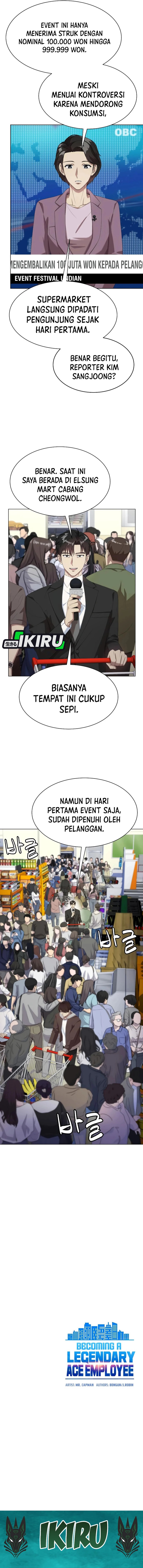 Becoming a Legendary Ace Employee Chapter 102 Bahasa Indonesia