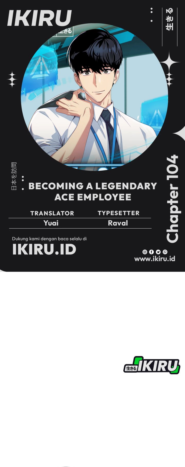 Becoming a Legendary Ace Employee Chapter 104 Bahasa Indonesia