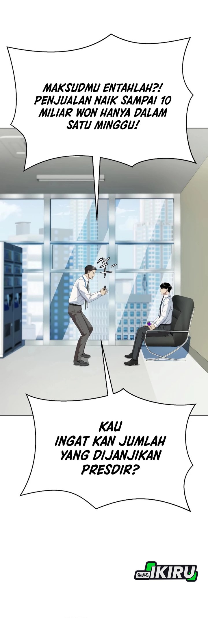 Becoming a Legendary Ace Employee Chapter 104 Bahasa Indonesia