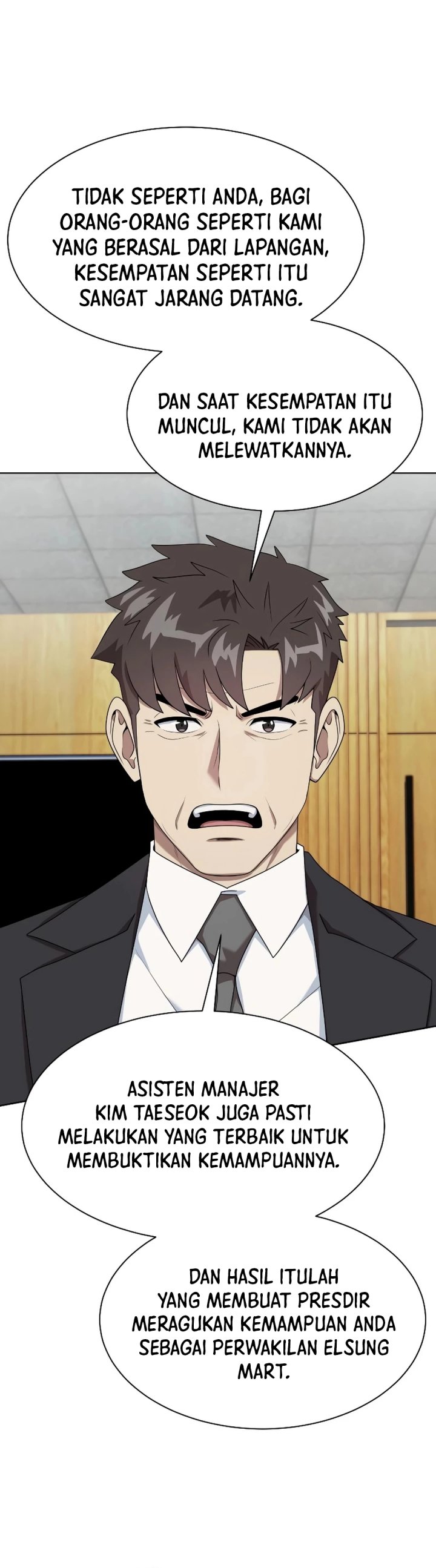 Becoming a Legendary Ace Employee Chapter 104 Bahasa Indonesia