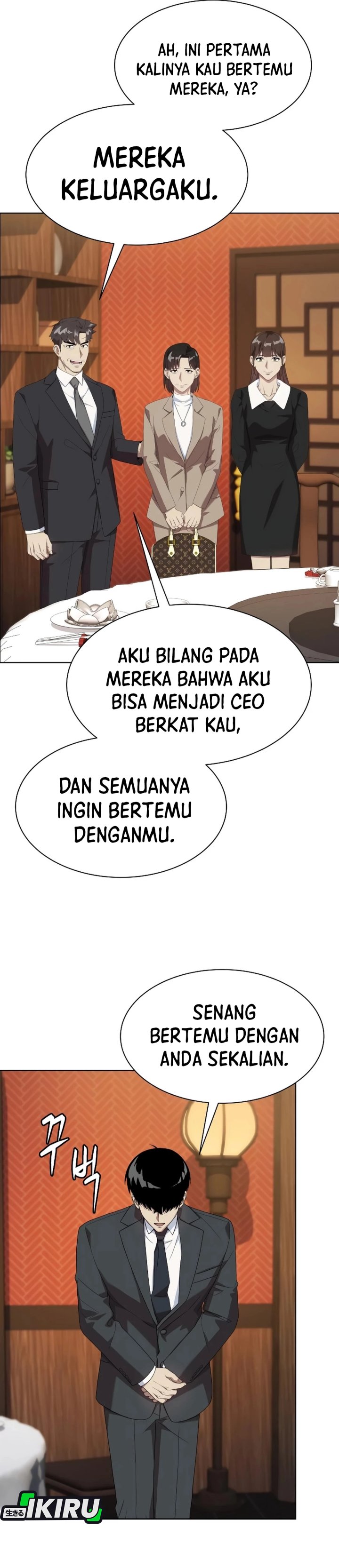 Becoming a Legendary Ace Employee Chapter 104 Bahasa Indonesia