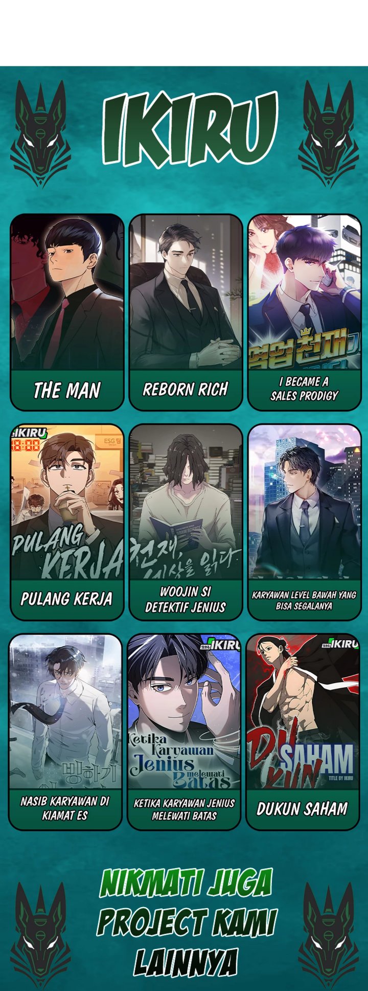 Becoming a Legendary Ace Employee Chapter 104 Bahasa Indonesia