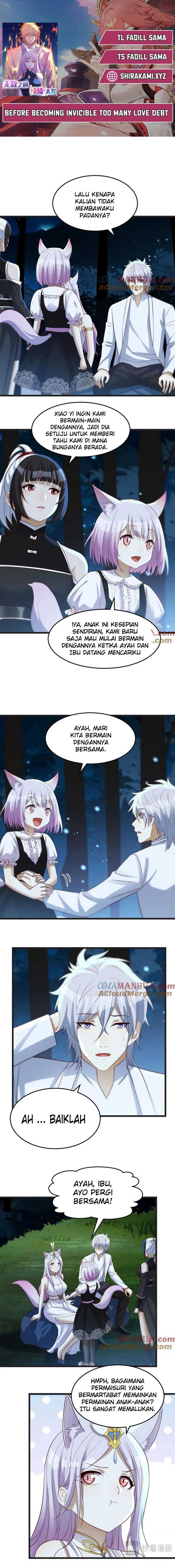 Before Becoming Invincible, Too Many Love Debt Chapter 119 Bahasa Indonesia