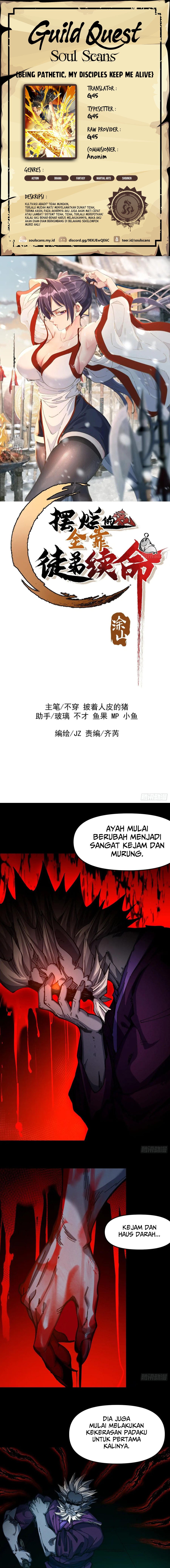 Being Pathetic, My Disciples Keep Me Alive Chapter 27 Bahasa Indonesia