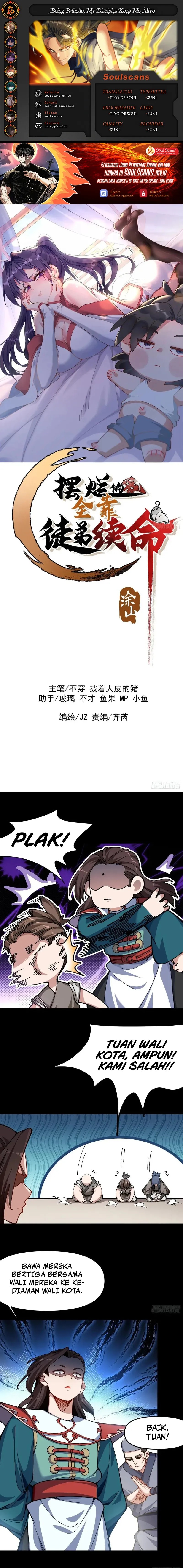 Being Pathetic, My Disciples Keep Me Alive Chapter 44 Bahasa Indonesia