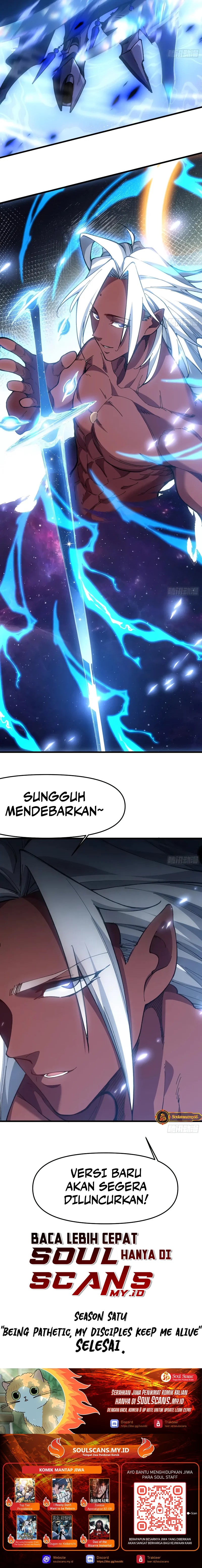 Being Pathetic, My Disciples Keep Me Alive Chapter 56 Bahasa Indonesia