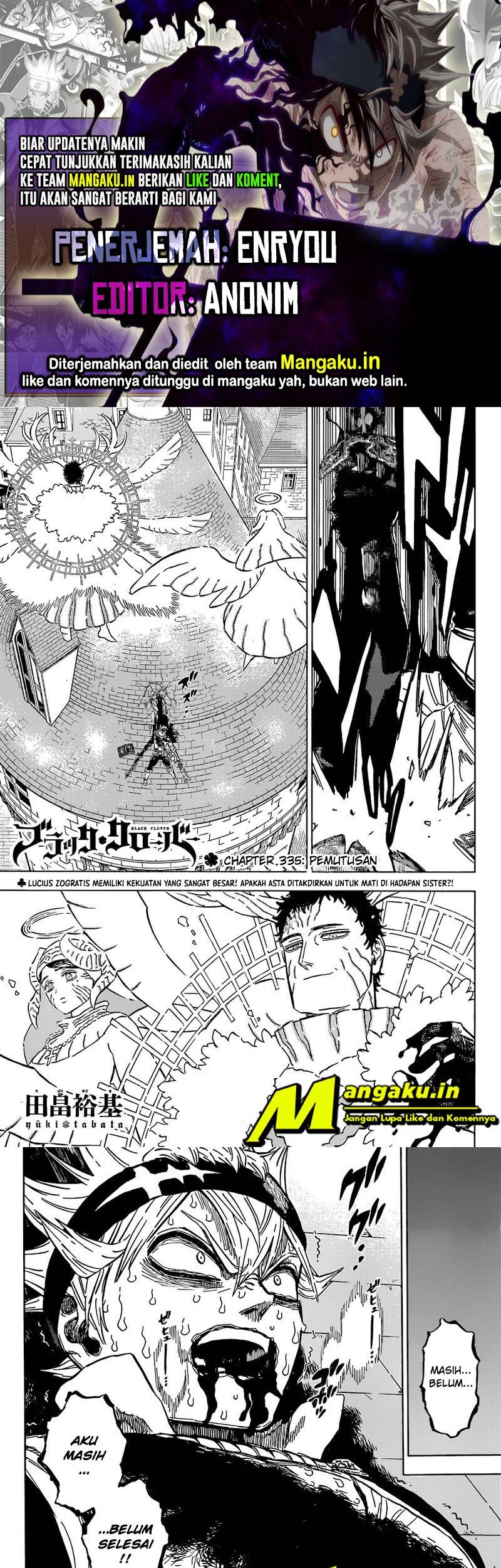 Black Clover Chapter 335 Bahasa Indonesia