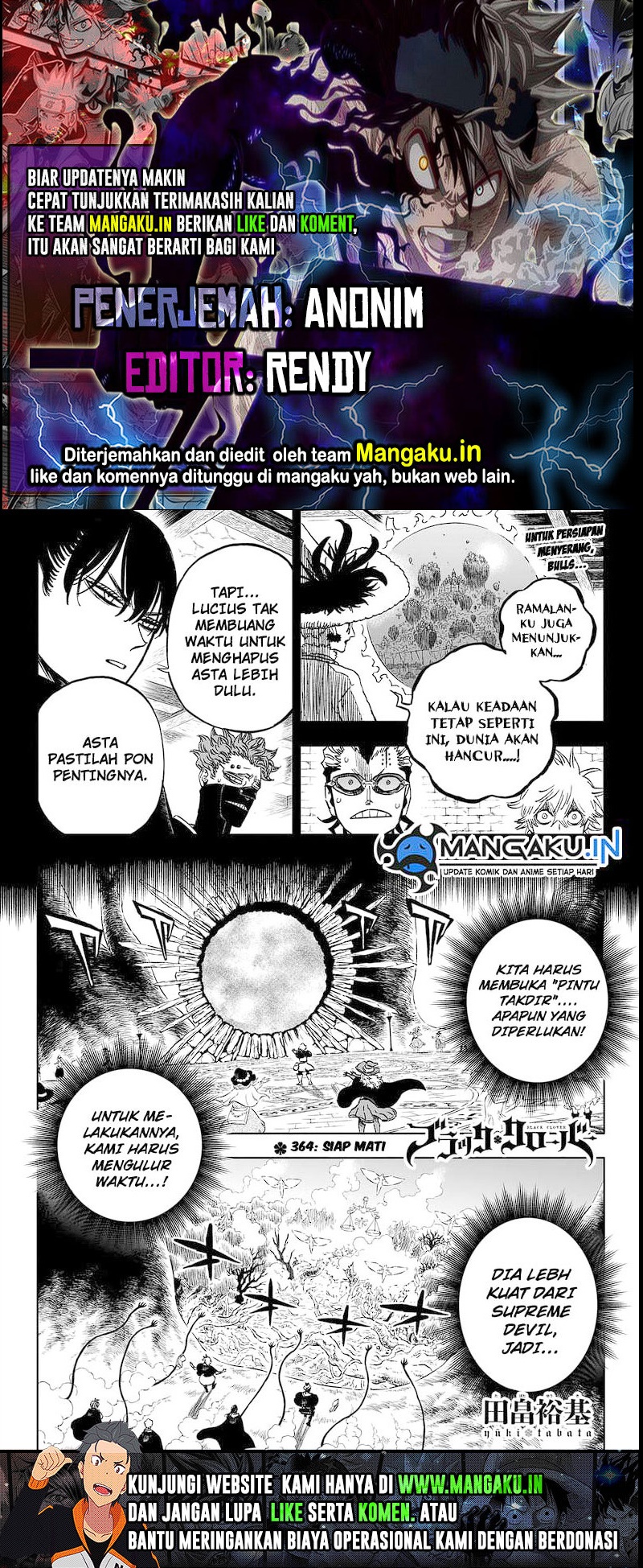 Black Clover Chapter 364 Bahasa Indonesia
