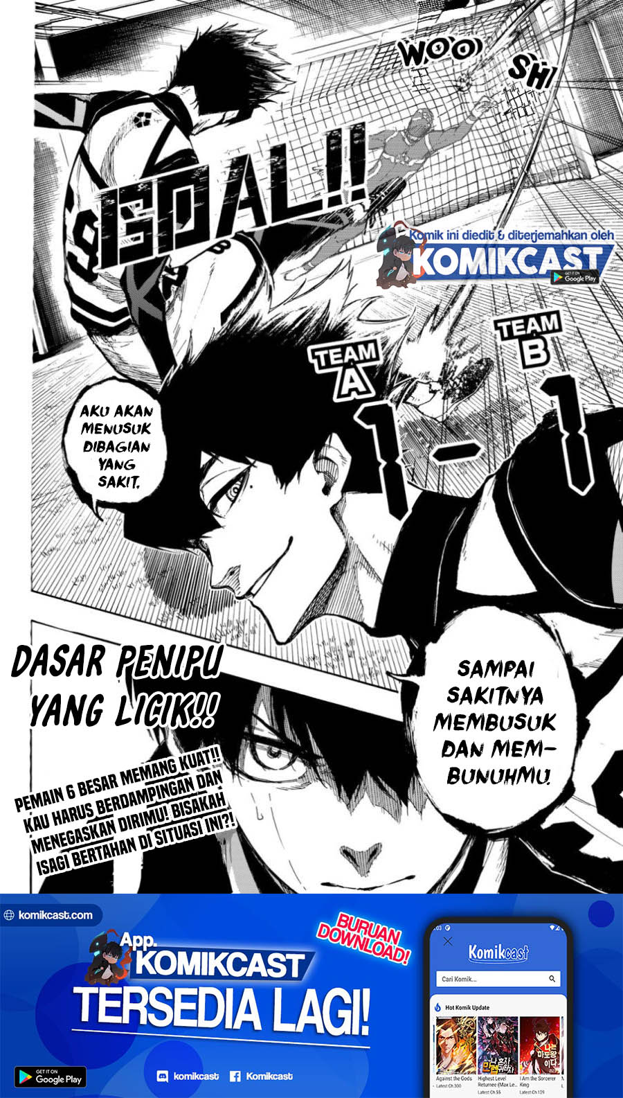 Dilarang COPAS - situs resmi www.mangacanblog.com - Komik blue lock 098 - chapter 98 99 Indonesia blue lock 098 - chapter 98 Terbaru 19|Baca Manga Komik Indonesia|Mangacan