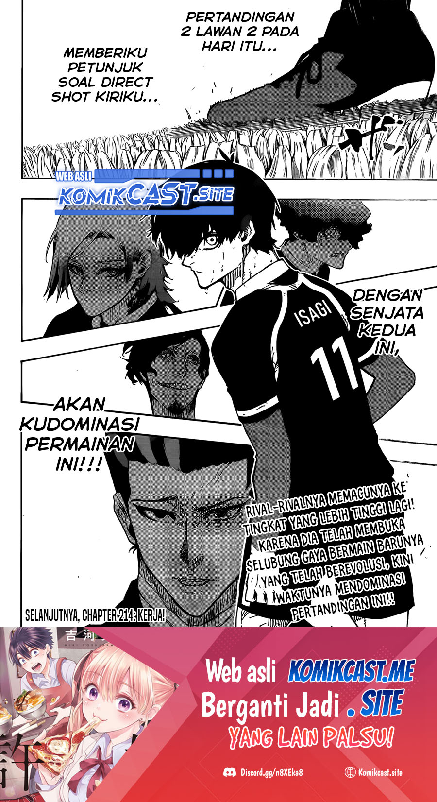 Dilarang COPAS - situs resmi www.mangacanblog.com - Komik blue lock 213 - chapter 213 214 Indonesia blue lock 213 - chapter 213 Terbaru 18|Baca Manga Komik Indonesia|Mangacan