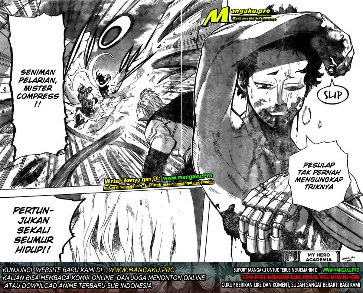 Boku no Hero Academia Chapter 294 Bahasa Indonesia