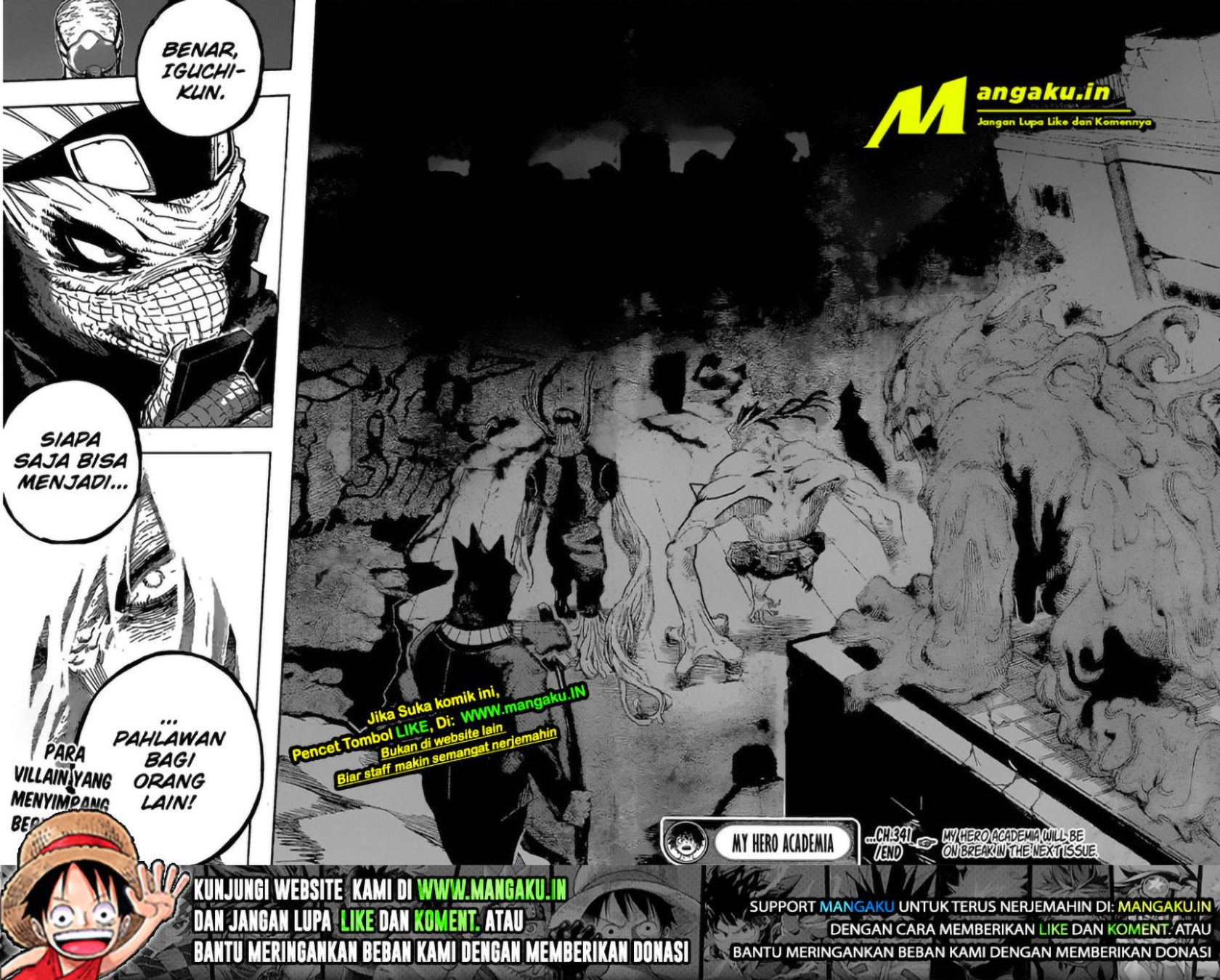Boku no Hero Academia chapter 341