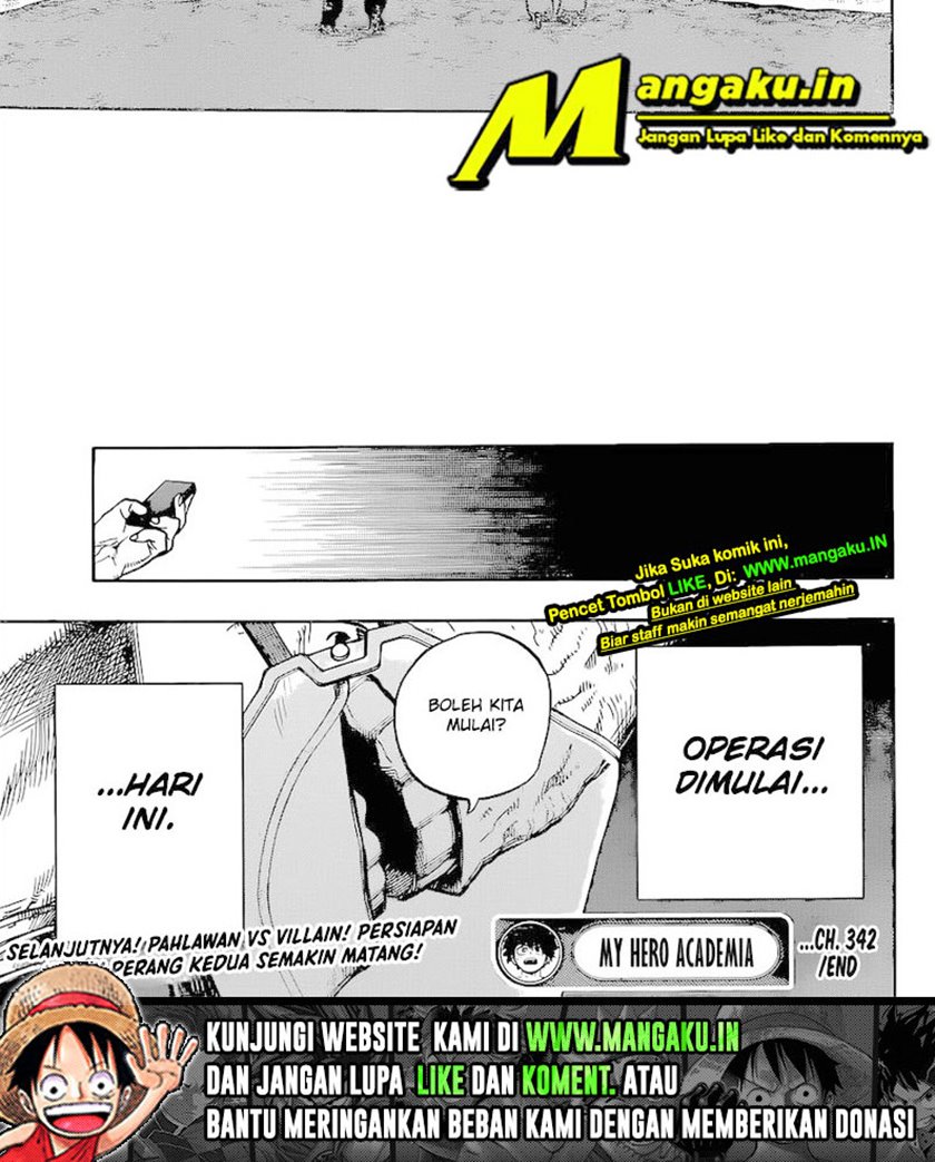 Boku no Hero Academia chapter 342