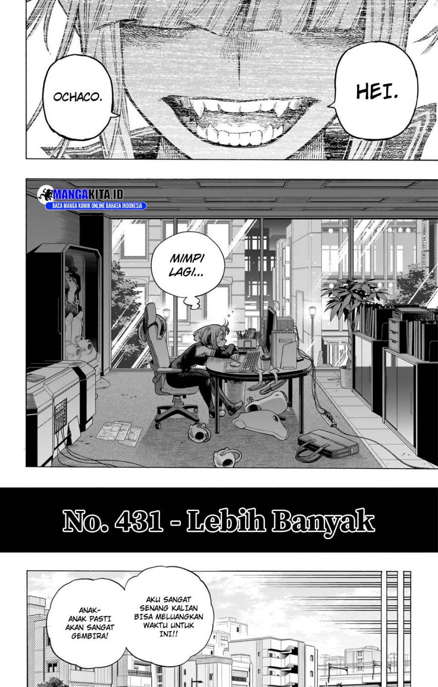 Boku no Hero Academia Chapter 431 Bahasa Indonesia