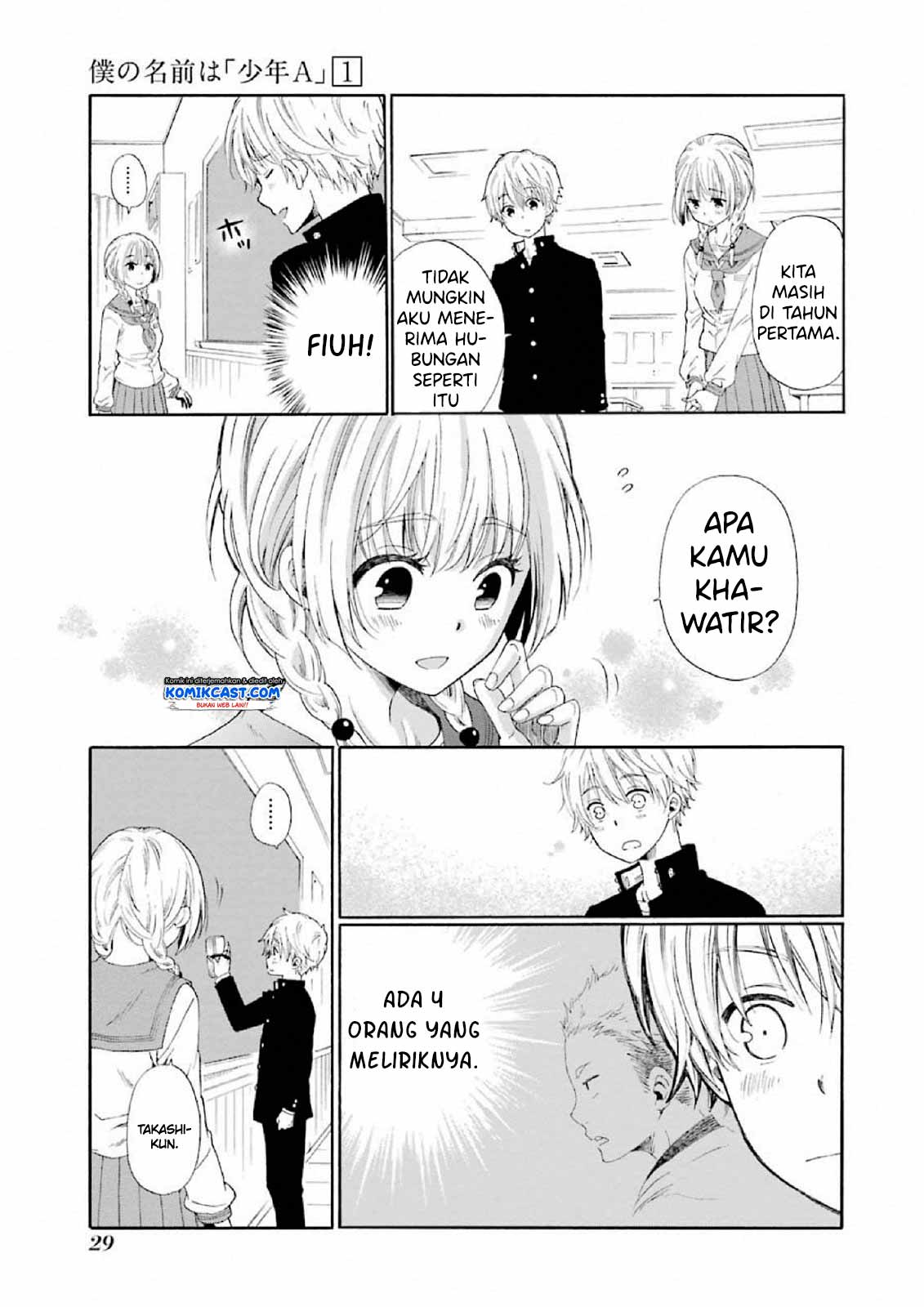 Boku no Namae wa “Shounen A” Chapter 01 Bahasa Indonesia