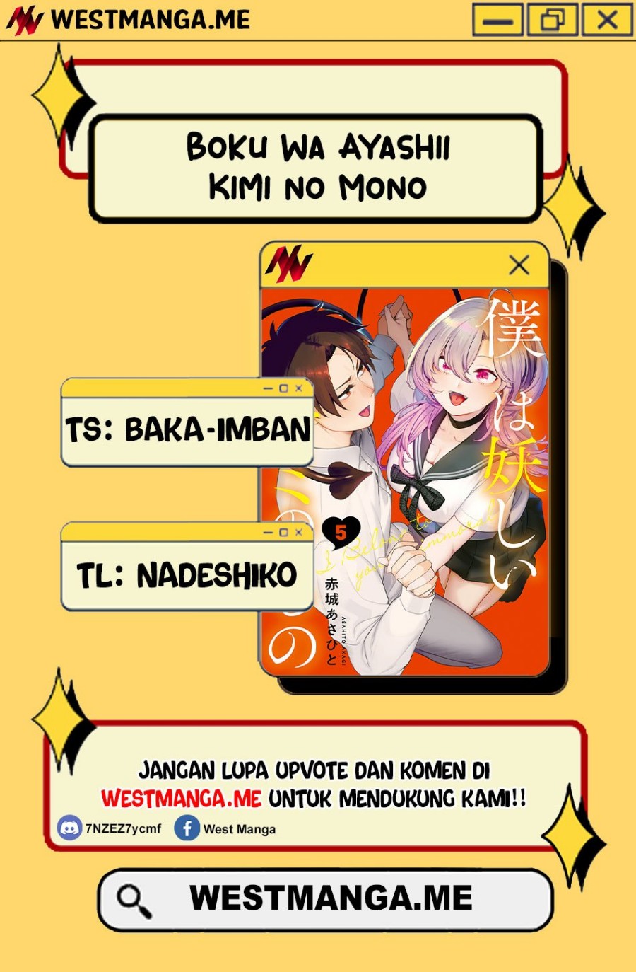 Boku wa Ayashii Kimi no Mono Chapter 21 Bahasa Indonesia