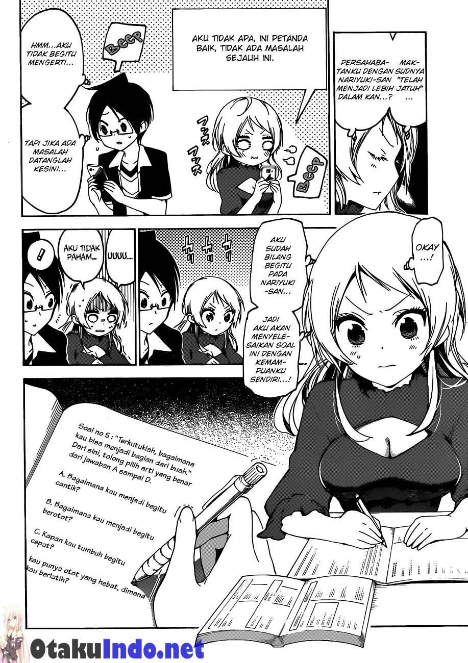 Bokutachi wa Benkyou ga Dekinai Chapter 57 Bahasa Indonesia