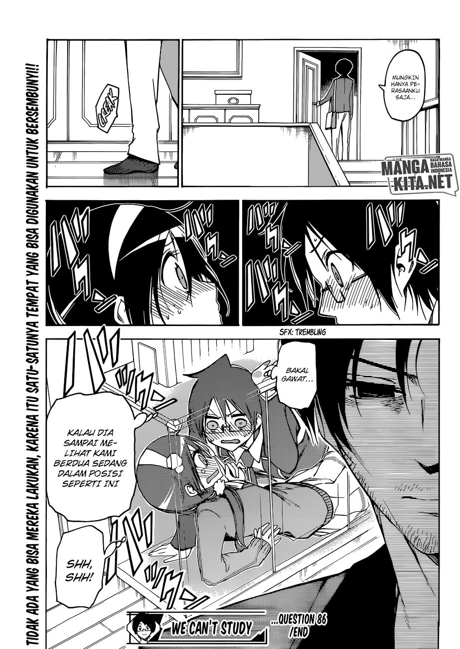 Bokutachi wa Benkyou ga Dekinai Chapter 86 Bahasa Indonesia