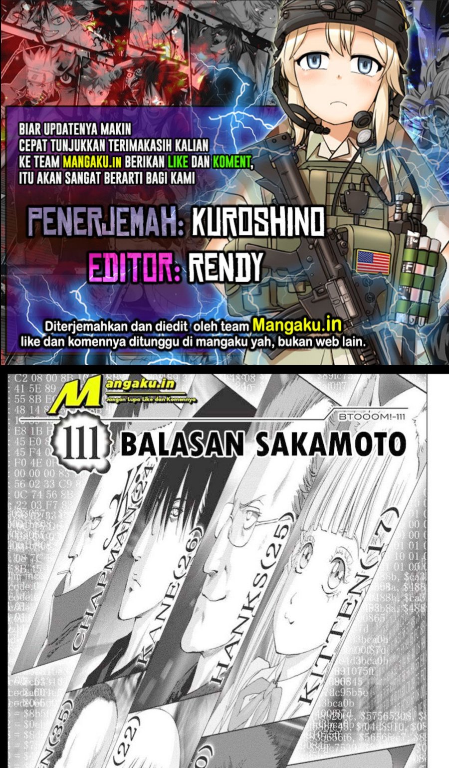 Btooom! Chapter 111.1 Bahasa Indonesia